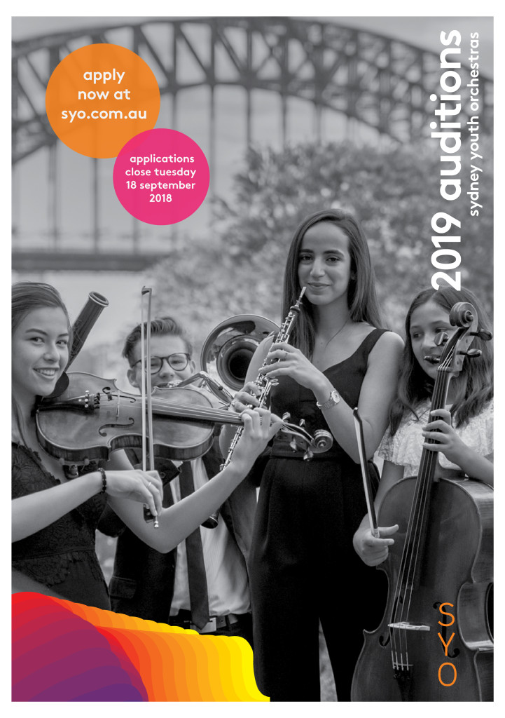 Cover design for Sydney Youth Orchestra - Auditions brochure